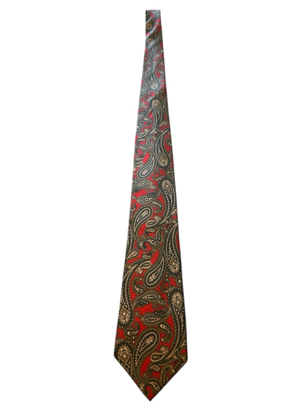 Men’s Halston vintage 100% silk paisley tie.